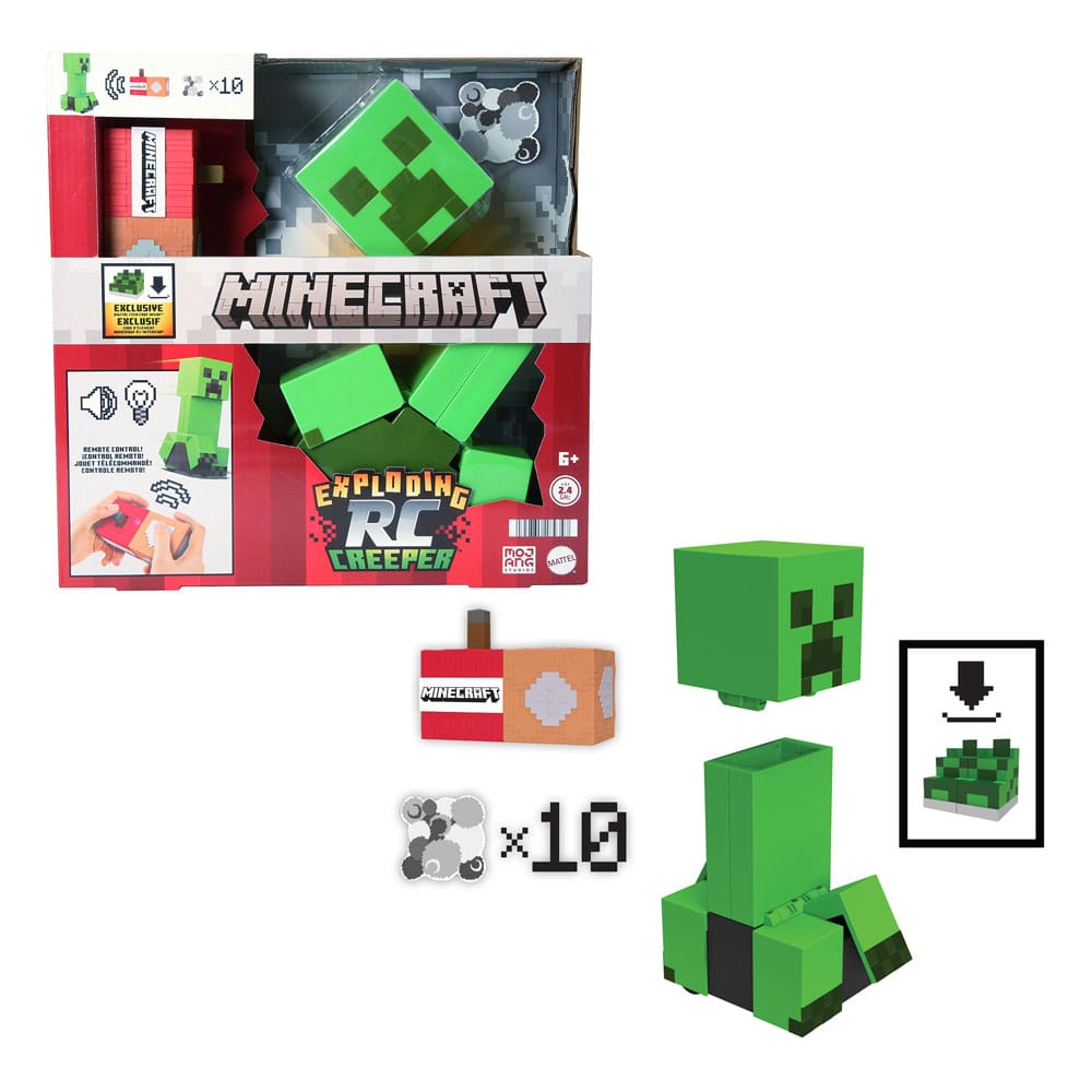Minecraft Ferngesteuerte Figur Explodierender Creeper 25 cm
