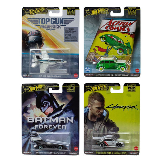 Hot Wheels Premium Diecast Fahrzeuge 1/64 Pop Culture 979F Sortiment (10)