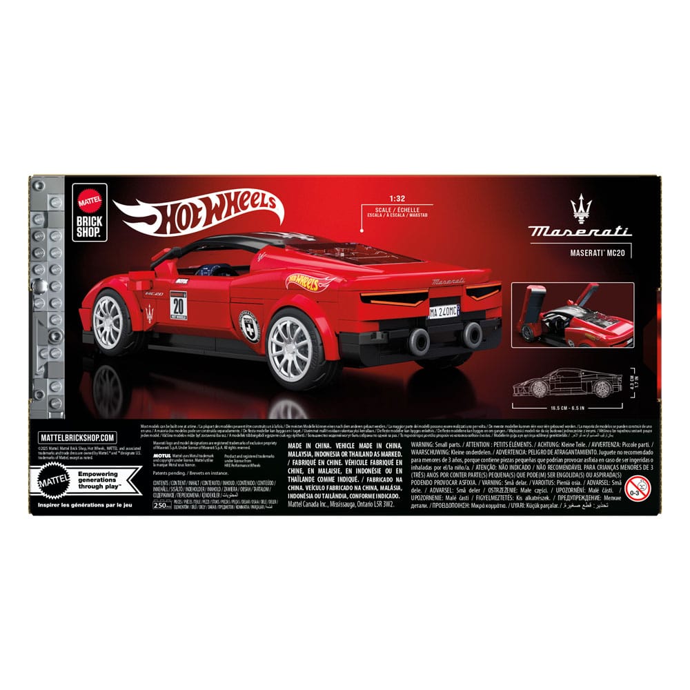 Mattel Brick Shop Hot Wheels Speed Series Bauset 1/32 Maserati MC20