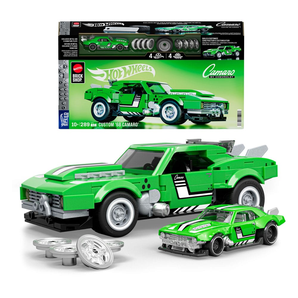 Mattel Brick Shop Hot Wheels Speed Series Bauset 1/32 Custom '68 Camaro