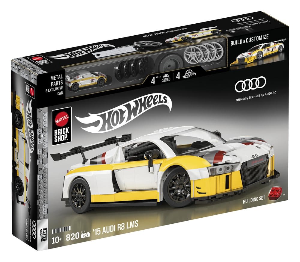 Hot Wheels Elite Mattel Brick Shop Bauset 1/16 '15 Audi R8 LMS