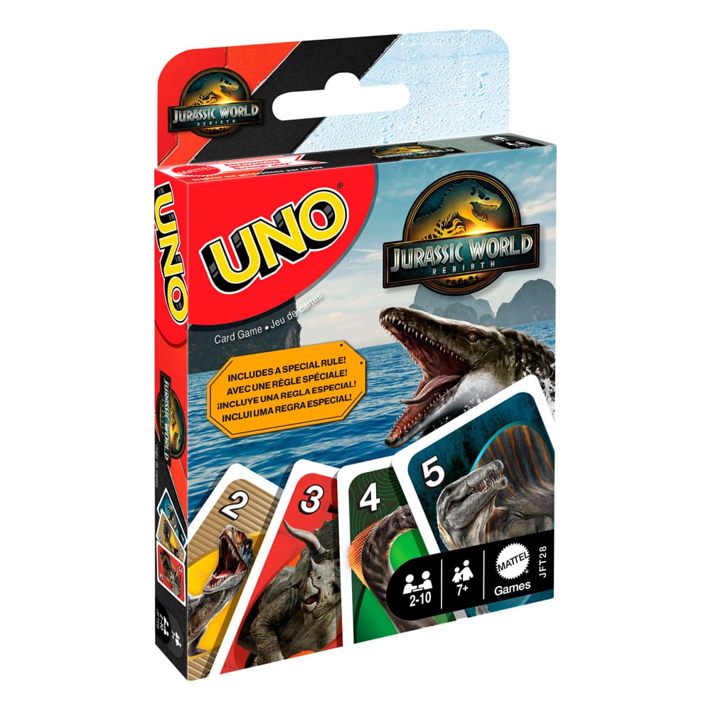 Jurassic World: Die Wiedergeburt UNO Kartenspiel