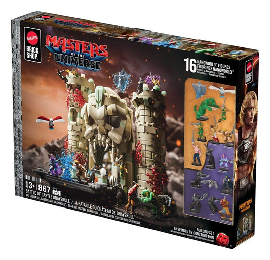 Masters of the Universe Mattel Brick Shop Bauset Castle Grayskull