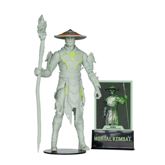 Mortal Kombat  Actionfigur Glow in the Dark Edition Raiden (Gold Label) 18 cm
