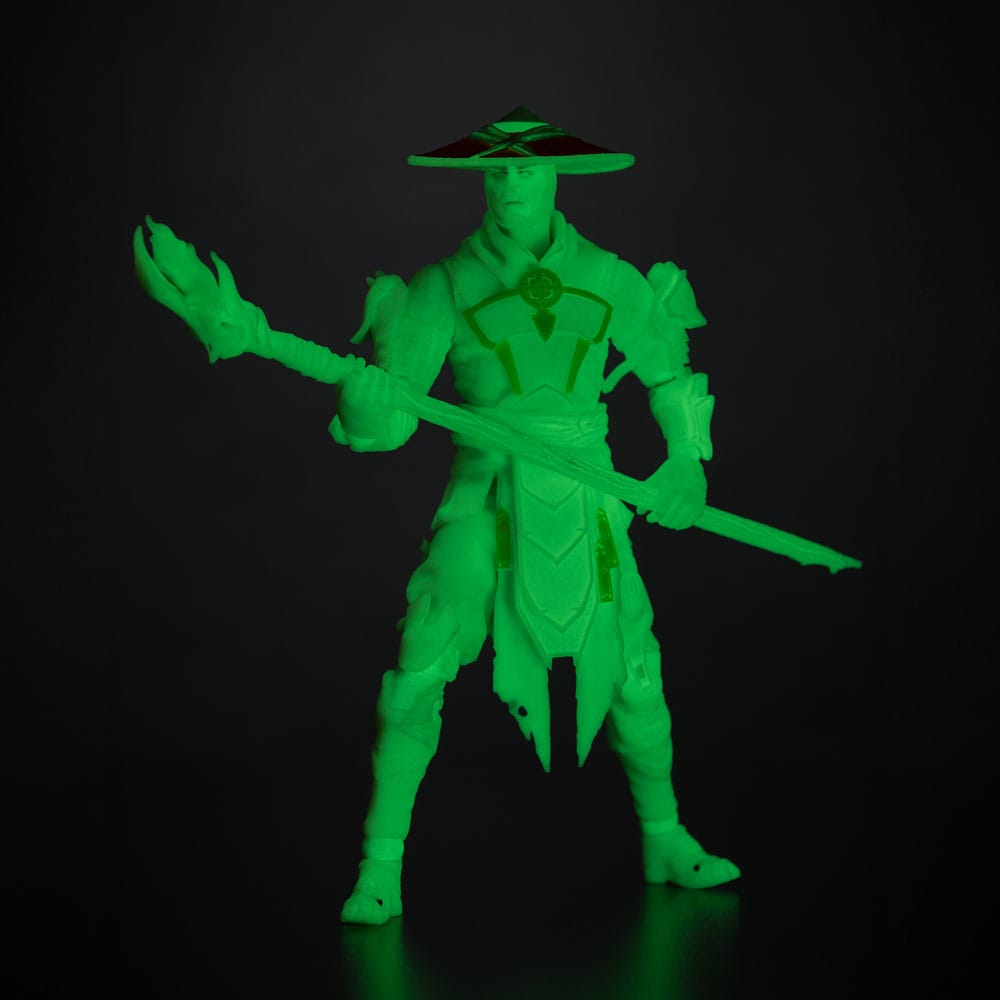 Mortal Kombat  Actionfigur Glow in the Dark Edition Raiden (Gold Label) 18 cm