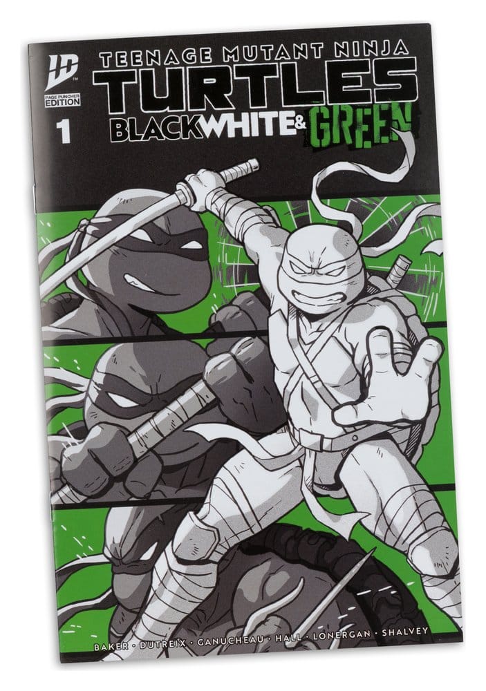 Teenage Mutant Ninja Turtles Page Punchers Actionfigur Leonardo (Black White & Green) (Red Platinum Edition) 13 cm