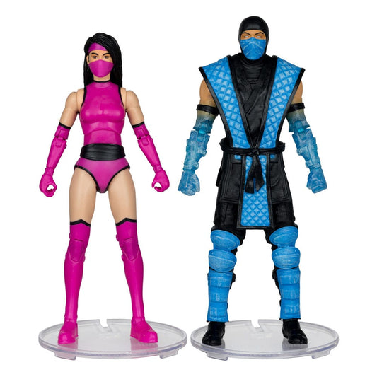 Mortal Kombat Actionfiguren 2er-Pack Sub-Zero vs. Mileena (Klassiks) 18 cm