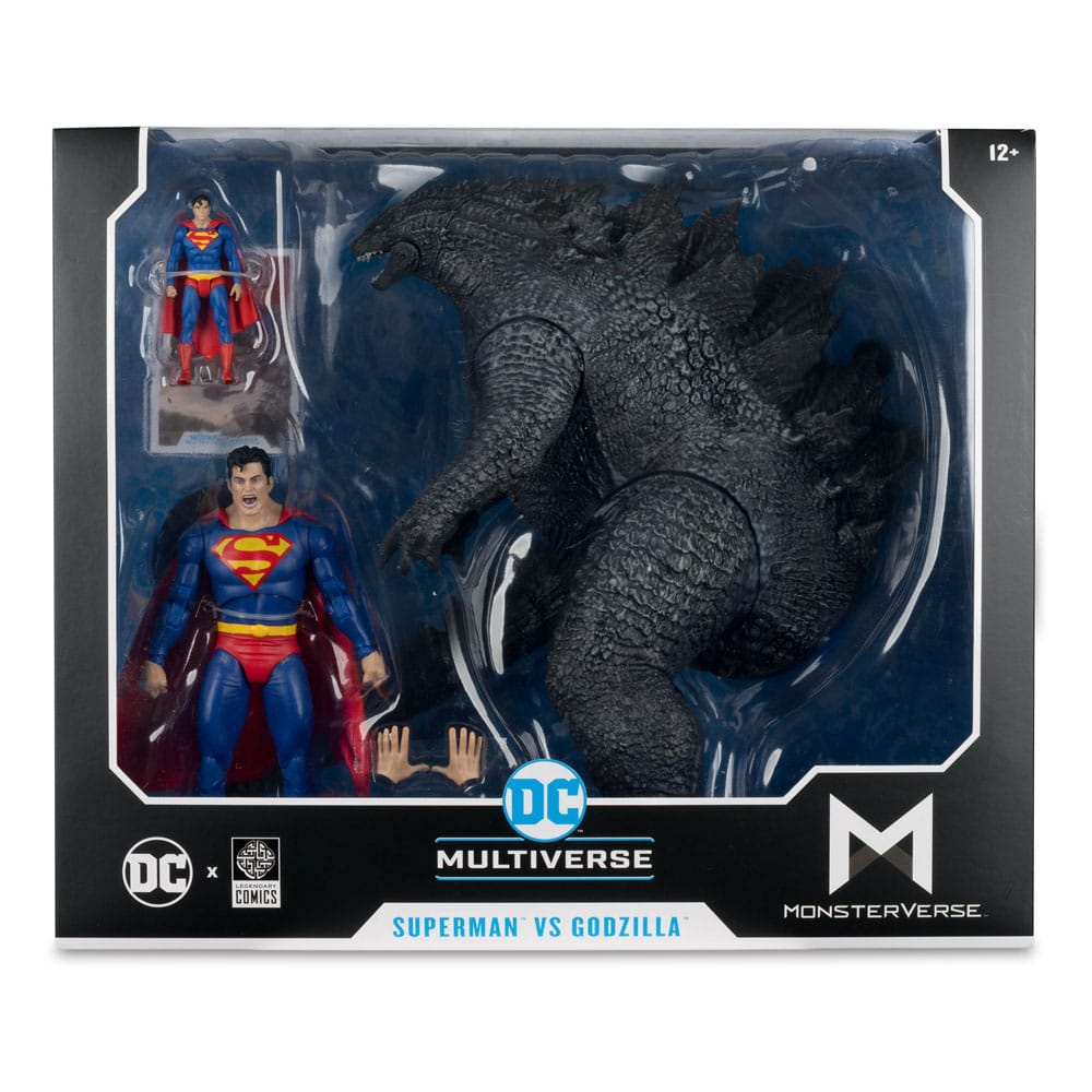 DC Justice League Monsterverse DC Multiverse Actionfiguren 2er-Pack Superman Vs. Godzilla 30 cm