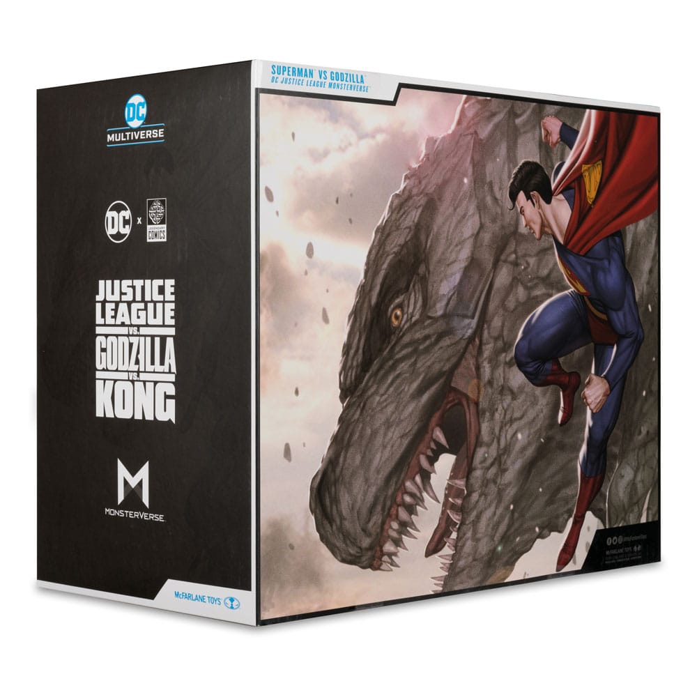 DC Justice League Monsterverse DC Multiverse Actionfiguren 2er-Pack Superman Vs. Godzilla 30 cm