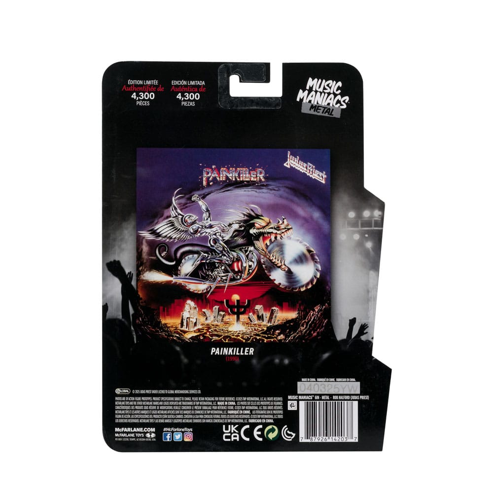 Judas Priest Music Maniacs Heavy Metal Actionfigur Rob Halford 15 cm