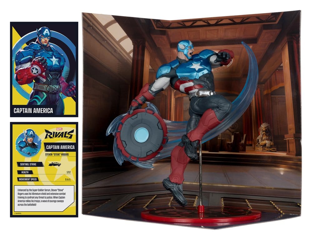 Marvel Rivals Collection 1/10 Actionfigur Captain America 20 cm