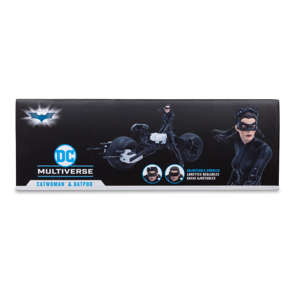 DC Multiverse Fahrzeug Batpod with Catwoman (The Dark Knight Rises)