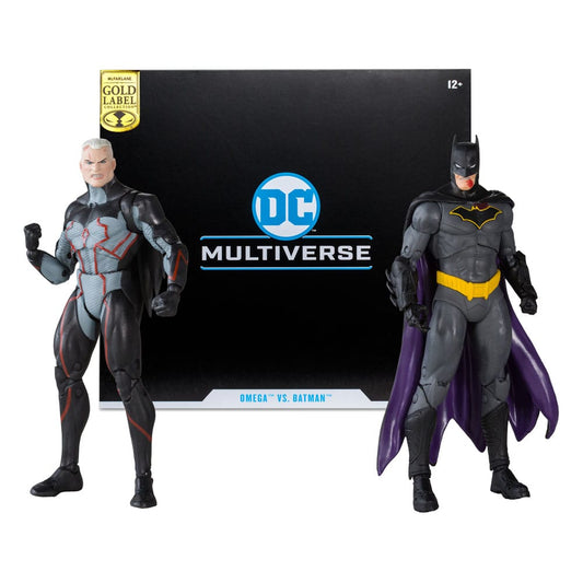 DC Collector Actionfiguren 2er-Pack Omega (Unmasked) & Batman (Bloody)(Gold Label) 18 cm