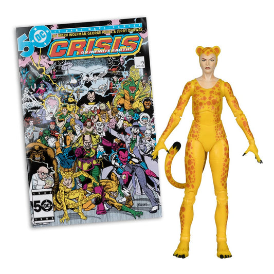 DC Direct Page Punchers Actionfigur Cheetah (Crisis on Infinite Earths) (Red Platinum Edition) 17 cm