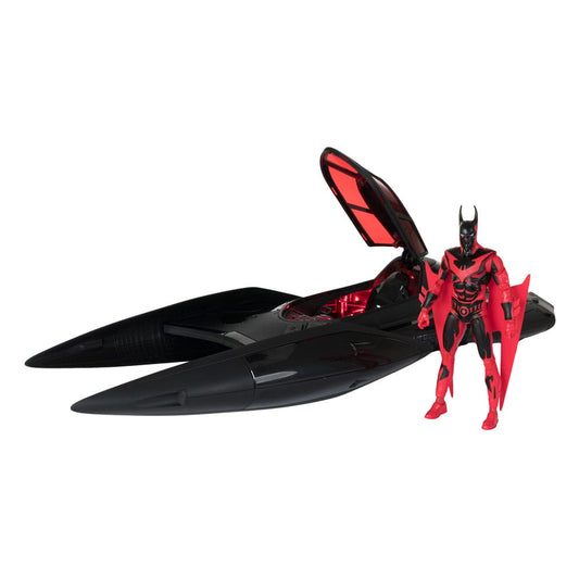Batman Beyond DC Multiverse Actionfigur mit Fahrzeug Batman & The Batmobile (Gold Label) 53 cm