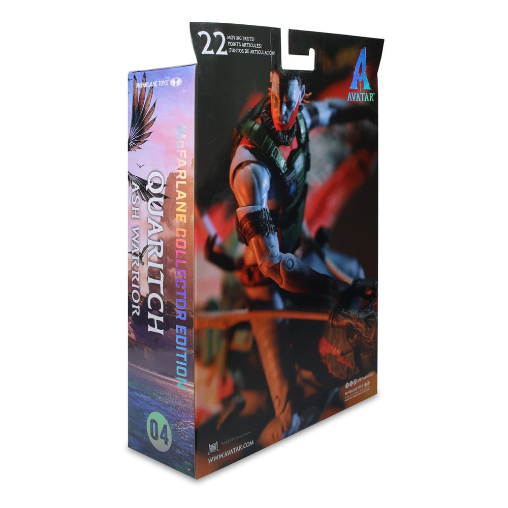 Avatar: Fire and Ash Actionfigur Recom Quaritch (Ash Warrior) 18 cm