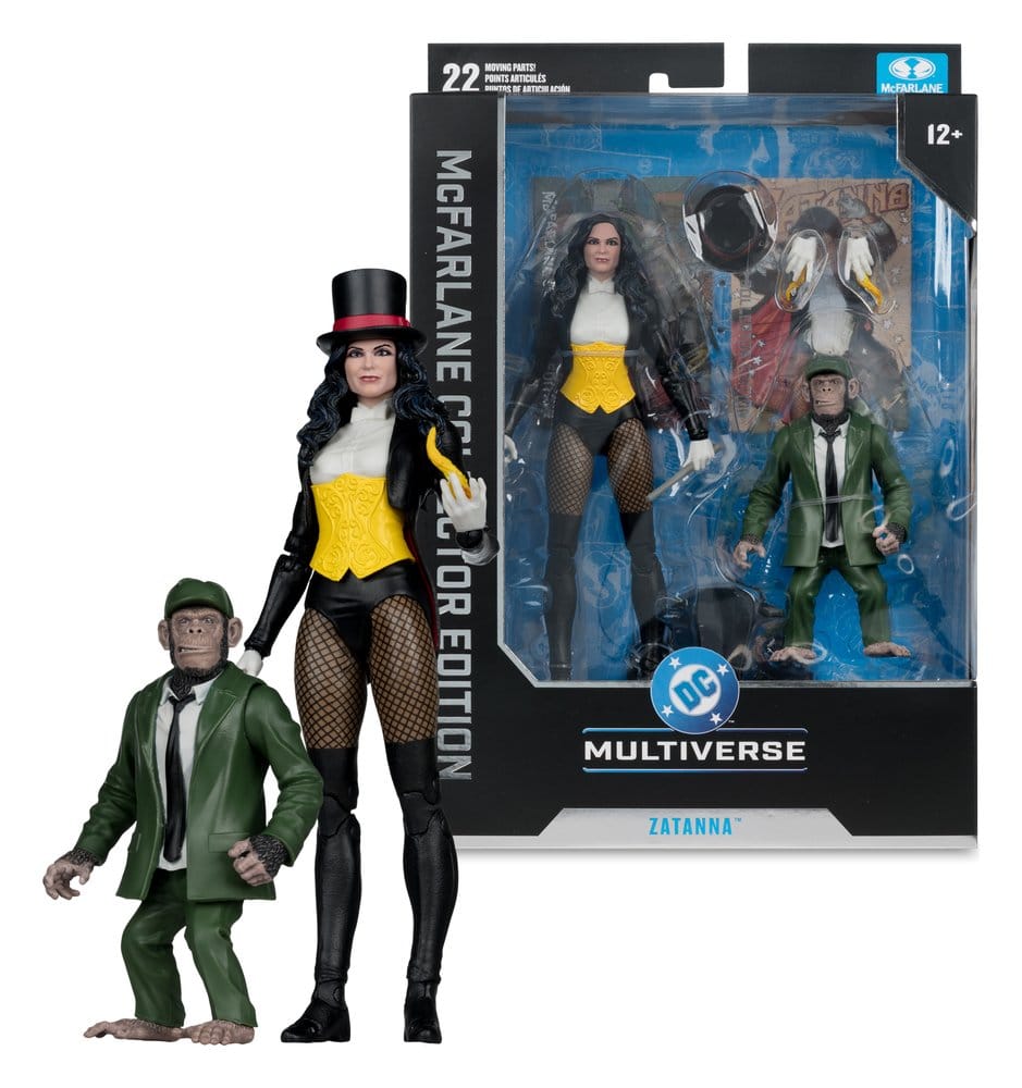 DC Classic McFarlane Actionfigur Zatanna with Detective Chimp Collector Edition #53 18 cm