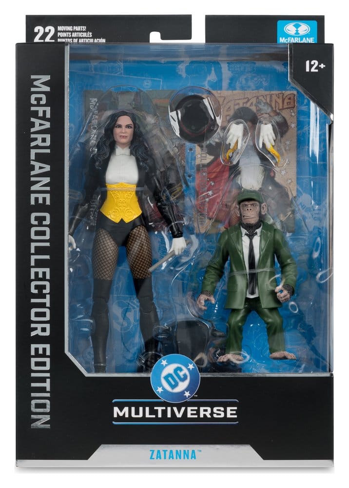 DC Classic McFarlane Actionfigur Zatanna with Detective Chimp Collector Edition #53 18 cm