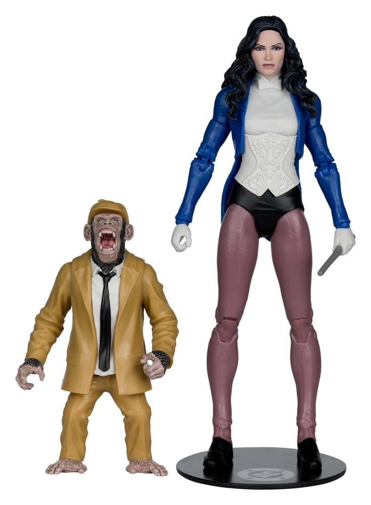 DC Classic McFarlane Actionfigur Zatanna with Detective Chimp Collector Edition #53 18 cm