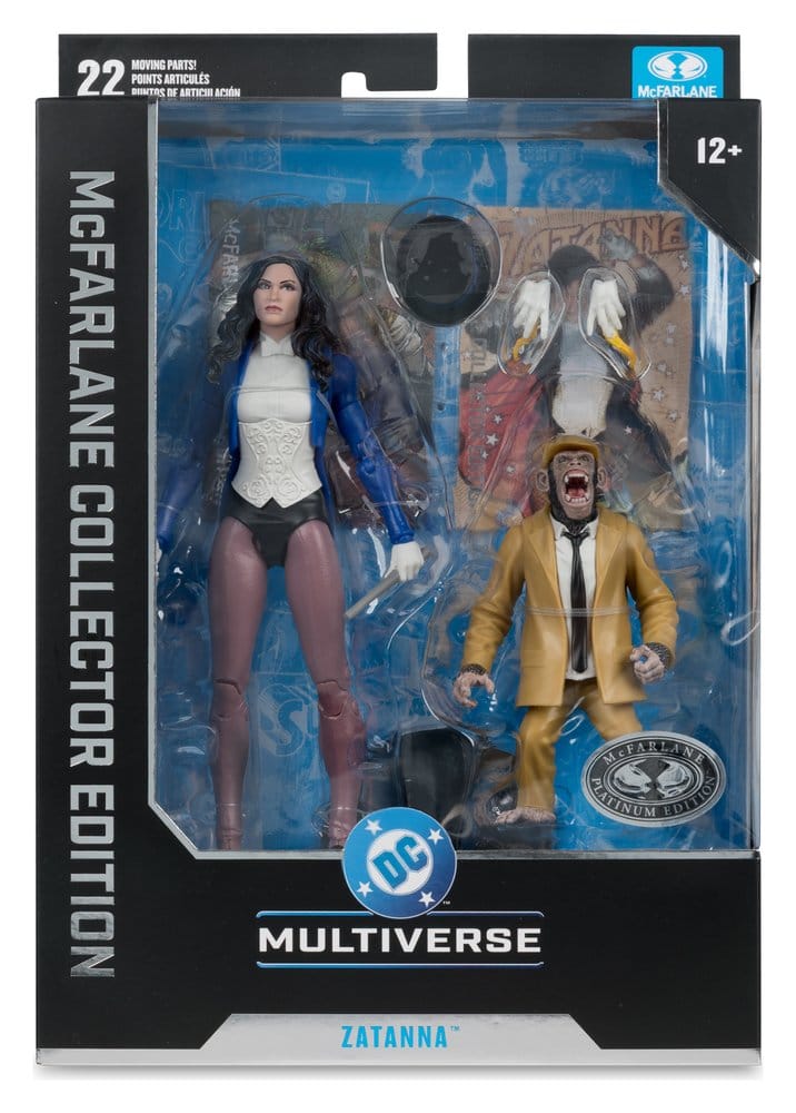 DC Classic McFarlane Actionfigur Zatanna with Detective Chimp Collector Edition #53 18 cm