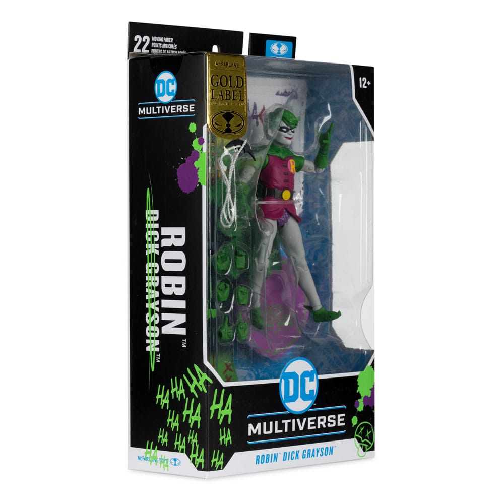 DC Rebirth DC Multiverse Actionfigur Robin (Dick Grayson) (Jokerized) (Gold Label) 18 cm