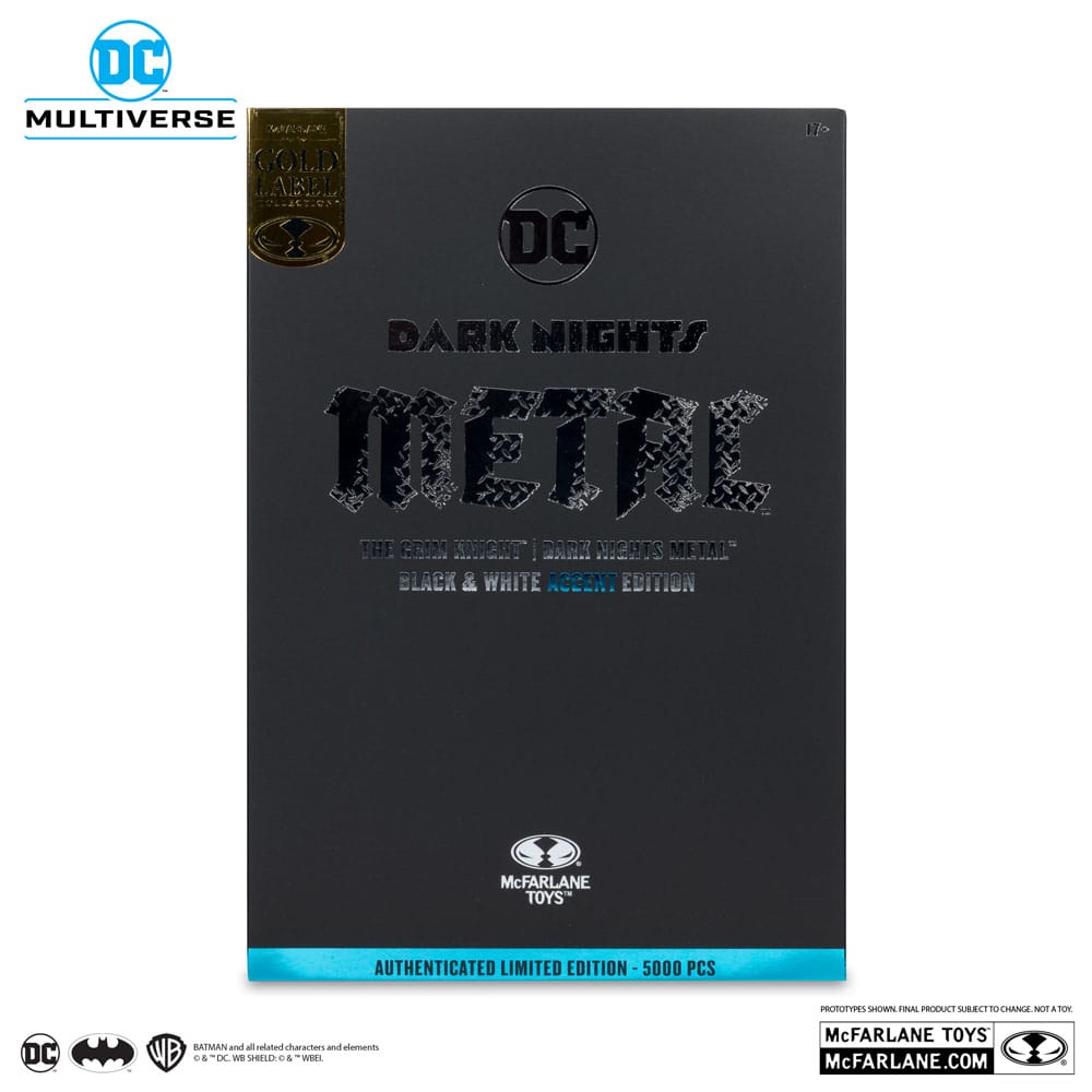 DC Multiverse Actionfigur The Grim Knight (Dark Nights Metal) (Black & White Accent Edition) (Gold Label) 18 cm