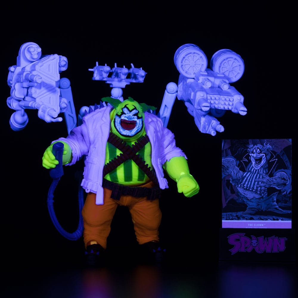 Spawn Actionfigur The Clown (Black Light Edition) (Gold Label) 30 cm