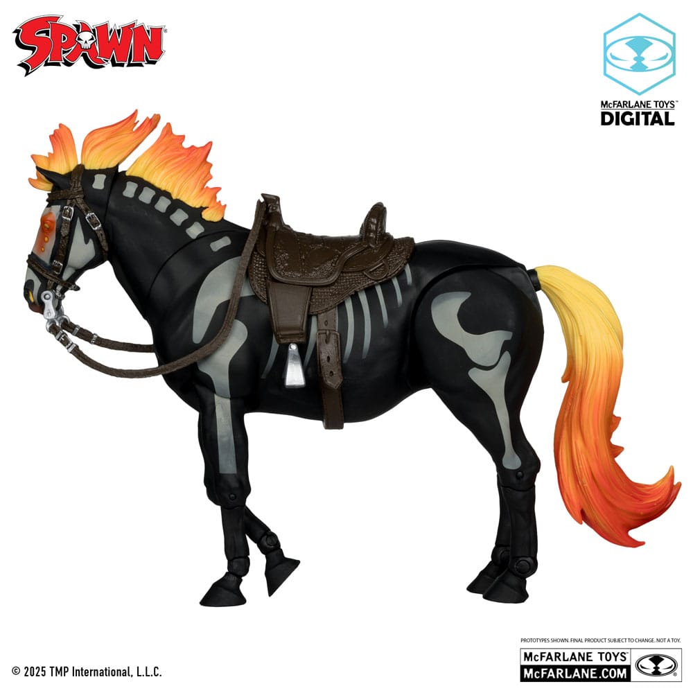 Spawn Actionfigur Bloodaxe mit Pferd (Spawn: The Dark Ages) (McFarlane Toys 30th Anniversary) (Gold Label) 18 cm