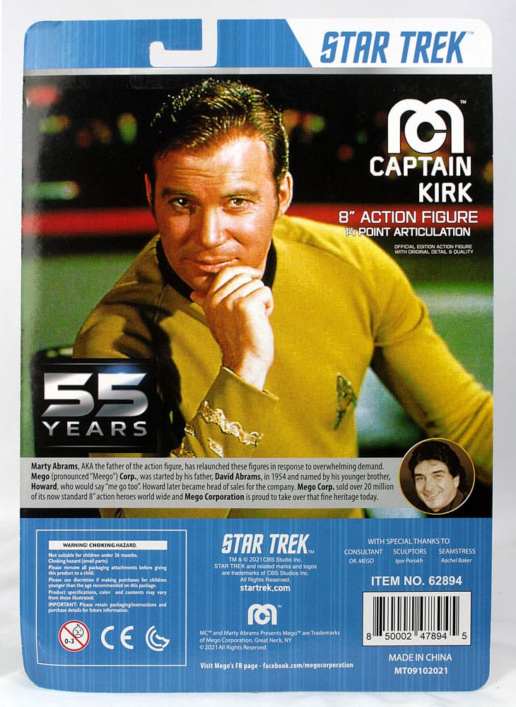 Star Trek Actionfigur Kirk 55th Anniversary 20 cm