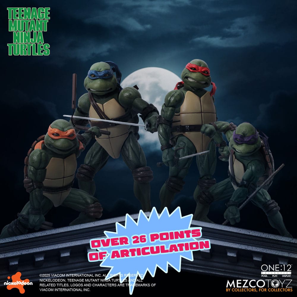 Teenage Mutant Ninja Turtles Actionfiguren Box-Set 1/12 Teenage Mutant Ninja Turtles (1990 Movie) 15 cm