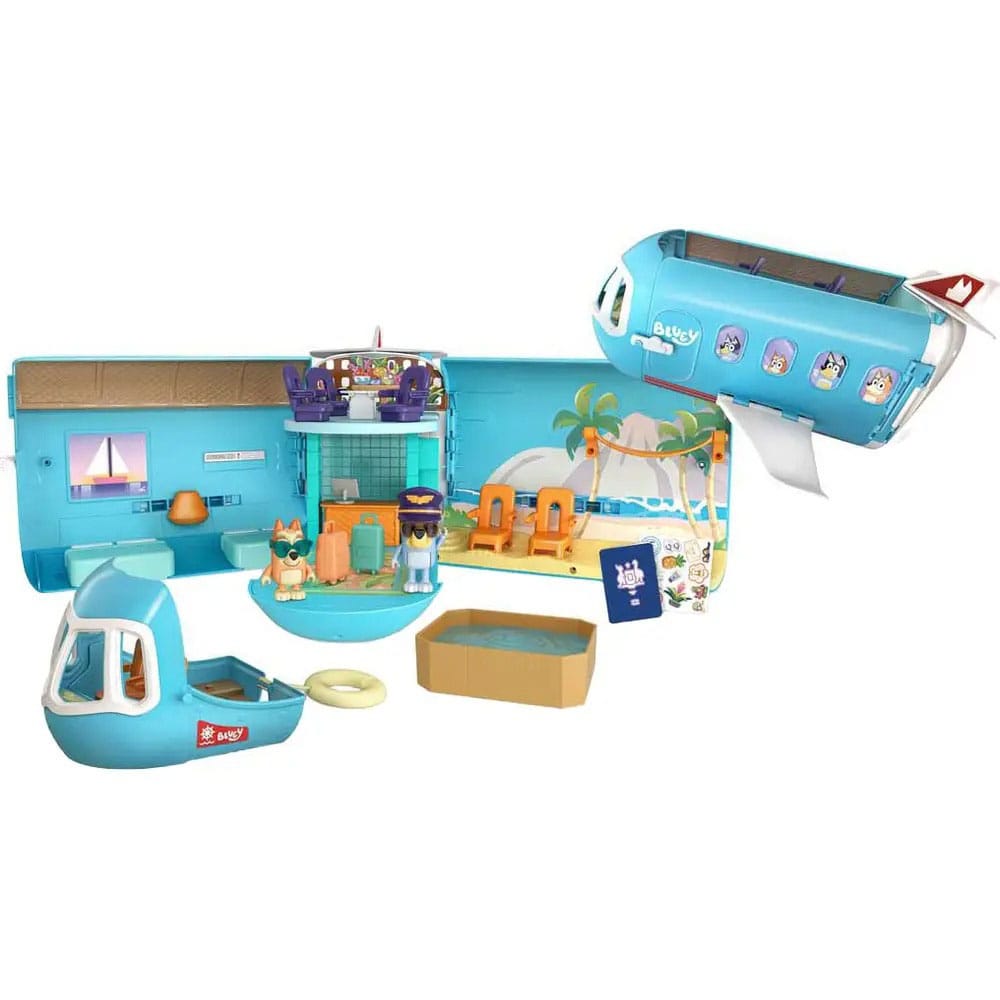 Bluey Minifiguren Spielset Bluey Holiday 3in1 Set