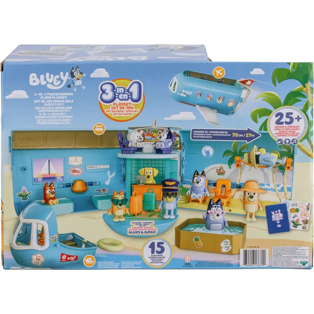 Bluey Minifiguren Spielset Bluey Holiday 3in1 Set