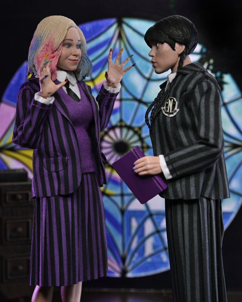 Wednesday Actionfiguren 2er Pack Wednesday Addams (Nevermore Uniform) and Enid 20 cm