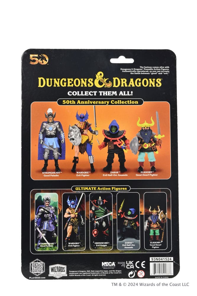 Dungeons and Dragons Scale Actionfigur 50th Anniversary Zarak on Blister Card 18 cm