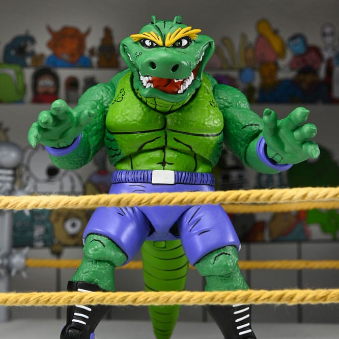 Teenage Mutant Ninja Turtles (Archie Comics) Actionfigur Stump Wrestling Leatherhead 18 cm
