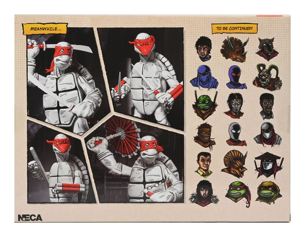 Teenage Mutant Ninja Turtles (Mirage Comics) Actionfiguren 2er-Pack Black and White First Turtles 18 cm