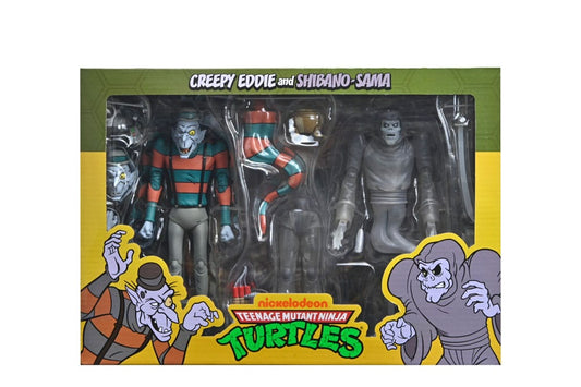 Teenage Mutant Ninja Turtles: Saturday Morning Adventures Actionfiguren 2-Pack Creepy Eddie & Shibano-Sama 17 cm