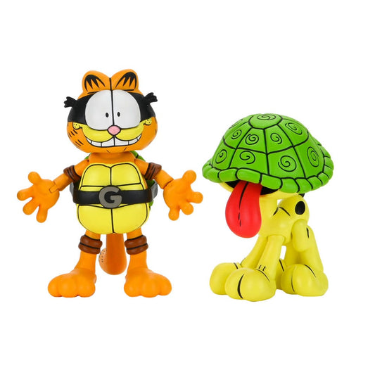 Teenage Mutant Ninja Turtles (Archie Comics) x Garfield 2er-Pack Actionfigur Ultimate Garfello & Odie 10 cm