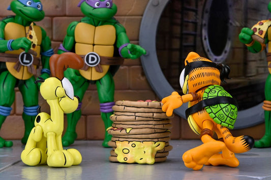Teenage Mutant Ninja Turtles (Archie Comics) x Garfield 2er-Pack Actionfigur Ultimate Garfello & Odie 10 cm