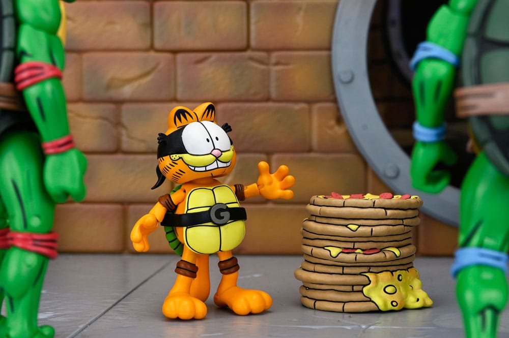 Teenage Mutant Ninja Turtles (Archie Comics) x Garfield 2er-Pack Actionfigur Ultimate Garfello & Odie 10 cm