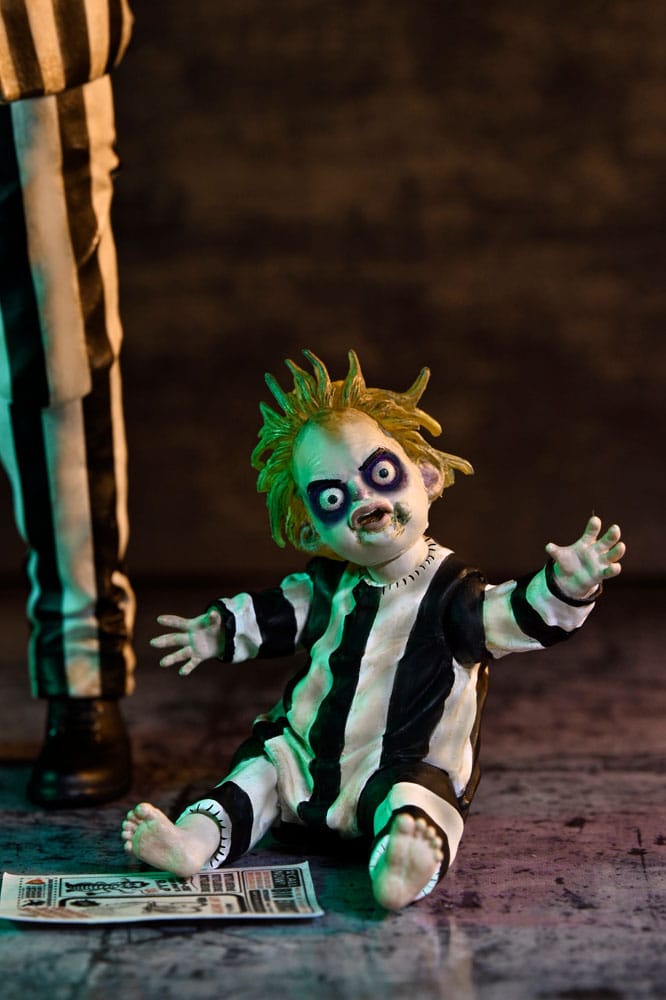 Beetlejuice Beetlejuice Actionfigur 7 Scale Ultimate Striped Suit Beetlejuice 18 cm