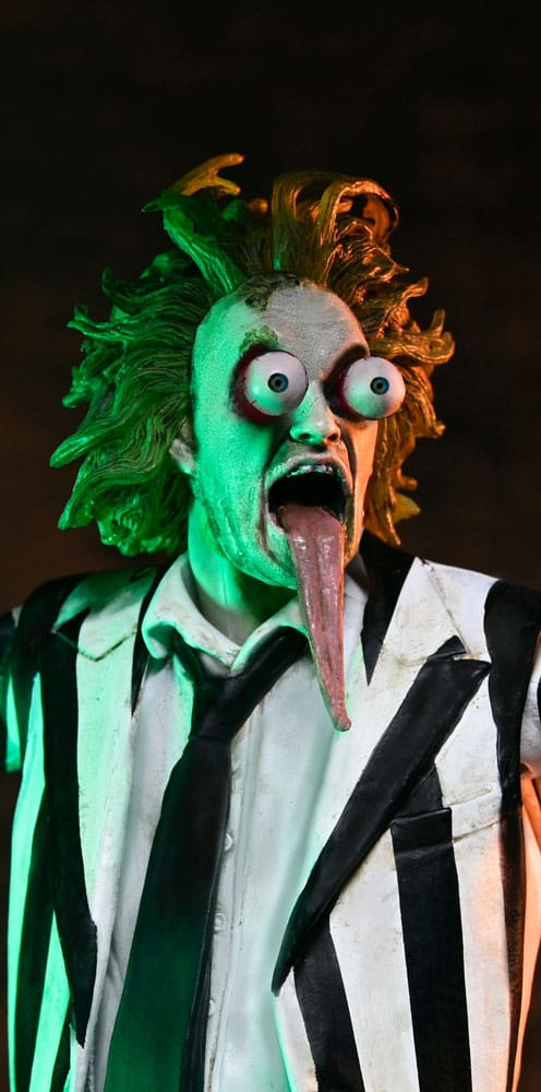 Beetlejuice Beetlejuice Actionfigur 7 Scale Ultimate Striped Suit Beetlejuice 18 cm