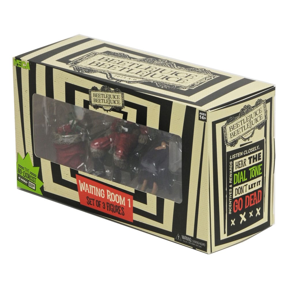 Beetlejuice Beetlejuice Figuren 3er-Pack Waiting Room 1 10 cm