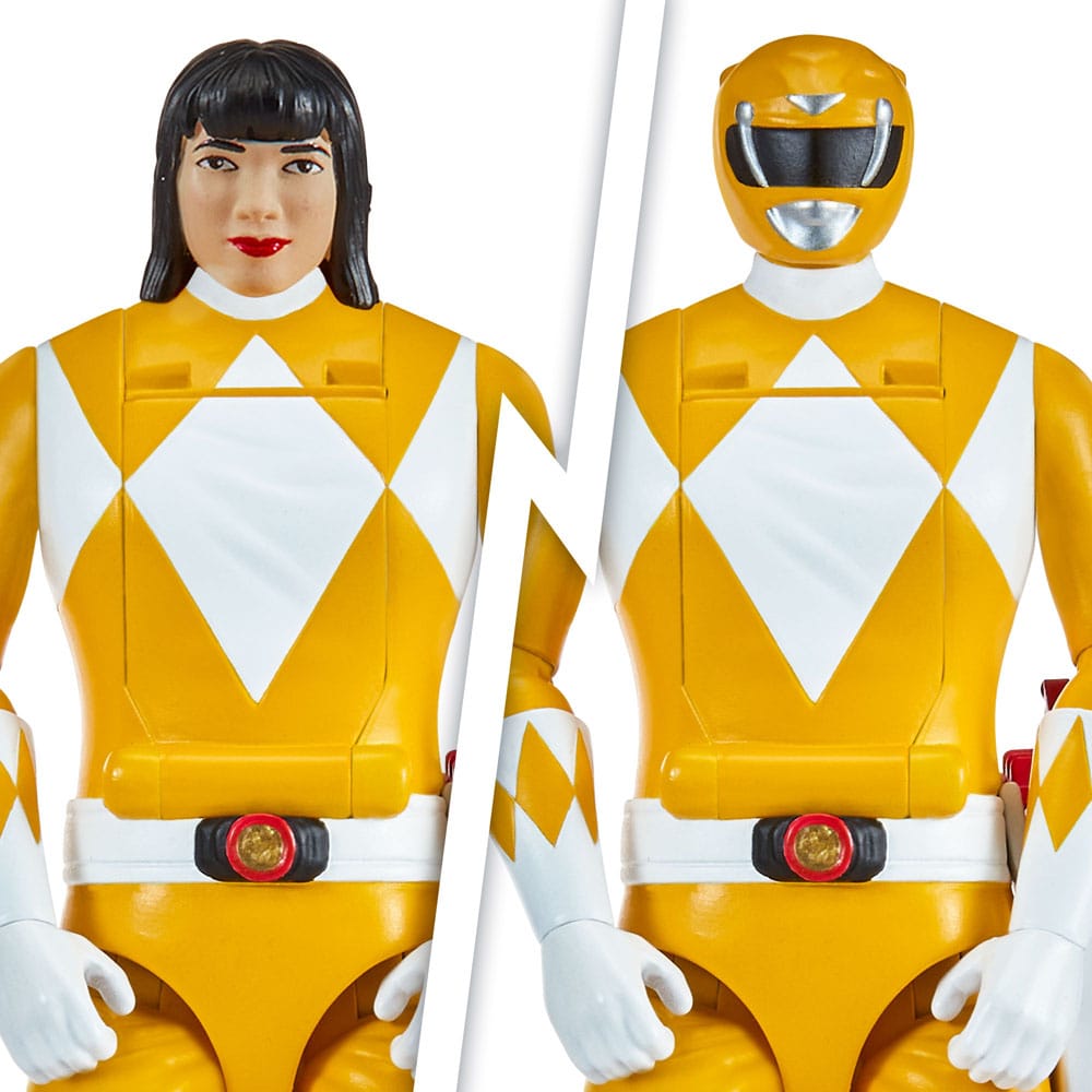 Power Rangers Actionfigur Auto-Morphin Yellow Ranger 12 cm
