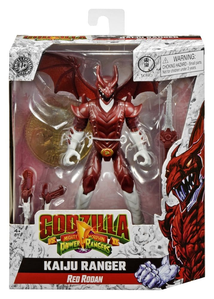 Power Rangers x Godzilla Actionfigur Red Rodan