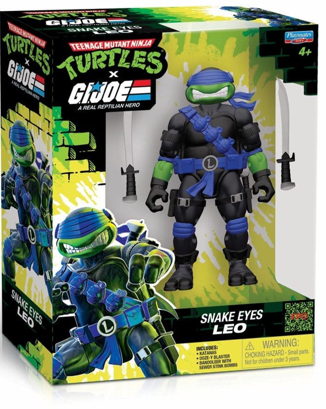 Teenage Mutant Ninja Turtles x G.I. Joe Crossover Classics Actionfigur Leonardo x Snake Eyes 12 cm
