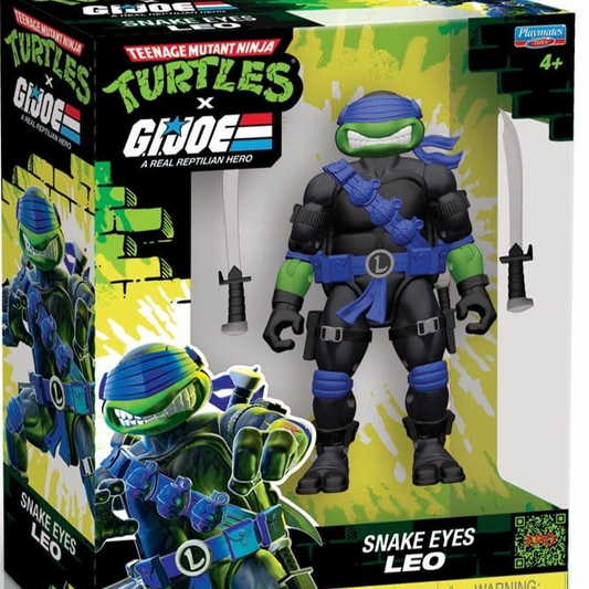 Teenage Mutant Ninja Turtles x G.I. Joe Crossover Classics Actionfigur Leonardo x Snake Eyes 12 cm