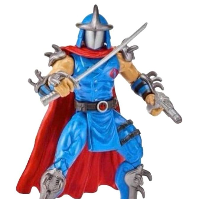 Teenage Mutant Ninja Turtles x G.I. Joe Crossover Classics Actionfigur Shredder x Cobra Commander 12 cm
