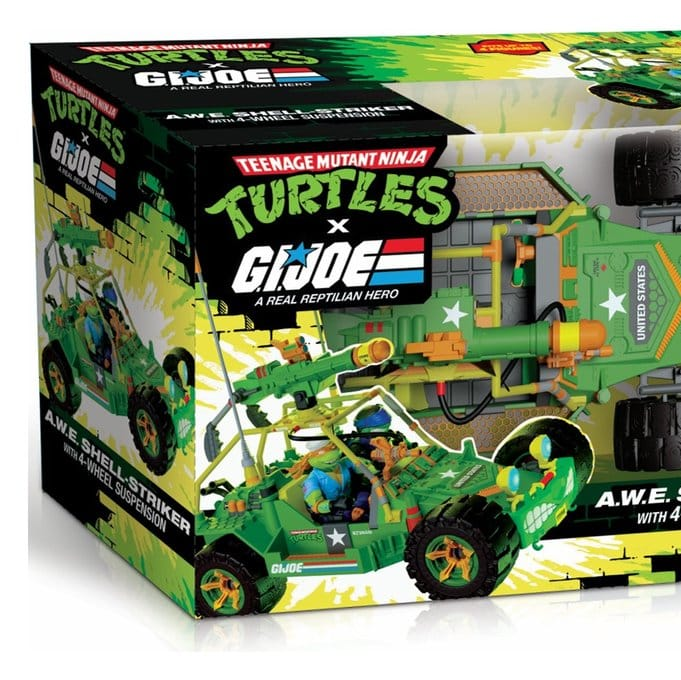 Teenage Mutant Ninja Turtles x G.I. Joe Crossover Classics Fahrzeug A.W.E. Shell-Striker mit Figur