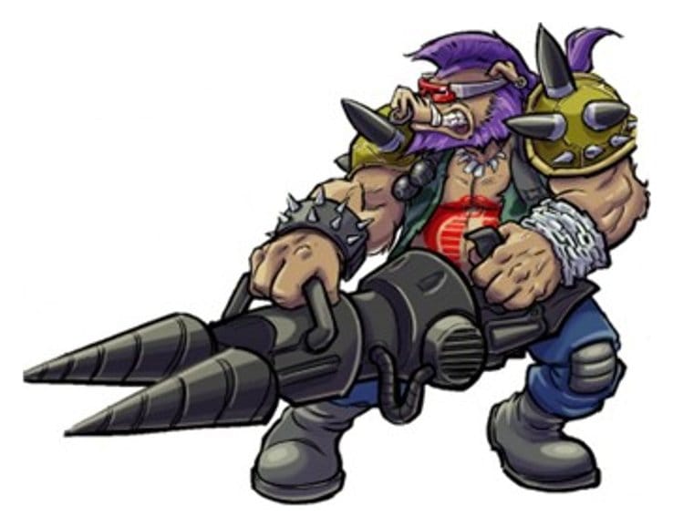 Teenage Mutant Ninja Turtles x G.I. Joe Crossover Classics Actionfigur Rocksteady x Dreadnok Buzzer 12 cm